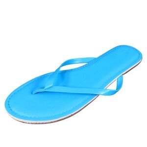 J.Crew Easy Summer Flip Flop Womens 10 Azure Pool Polyurethane Sandal Casual